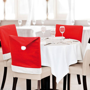 1PC Non-woven Chair Cover Christmas Decoration for Home Table Dinner Chair Back Decor New Year Party Supplies Xmas Navidad 2022 acacuss