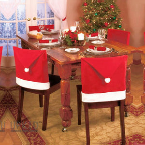 1PC Non-woven Chair Cover Christmas Decoration for Home Table Dinner Chair Back Decor New Year Party Supplies Xmas Navidad 2022 acacuss