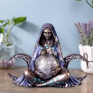 1Pcs Mother Earth Art Statue Resin Craft Millennium Gaia Goddess Outdoor Sculpture Art Garden Decoration Holiday Gift acacuss