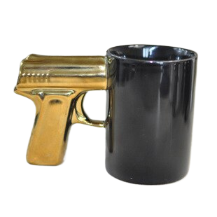 1Pcs Pistol Grip Ceramics Coffee Cups And Mugs Funny Gun Mug Milk Tea Cup Creative Style Ceramic Coffee Mug Drinkware ZL291 acacuss