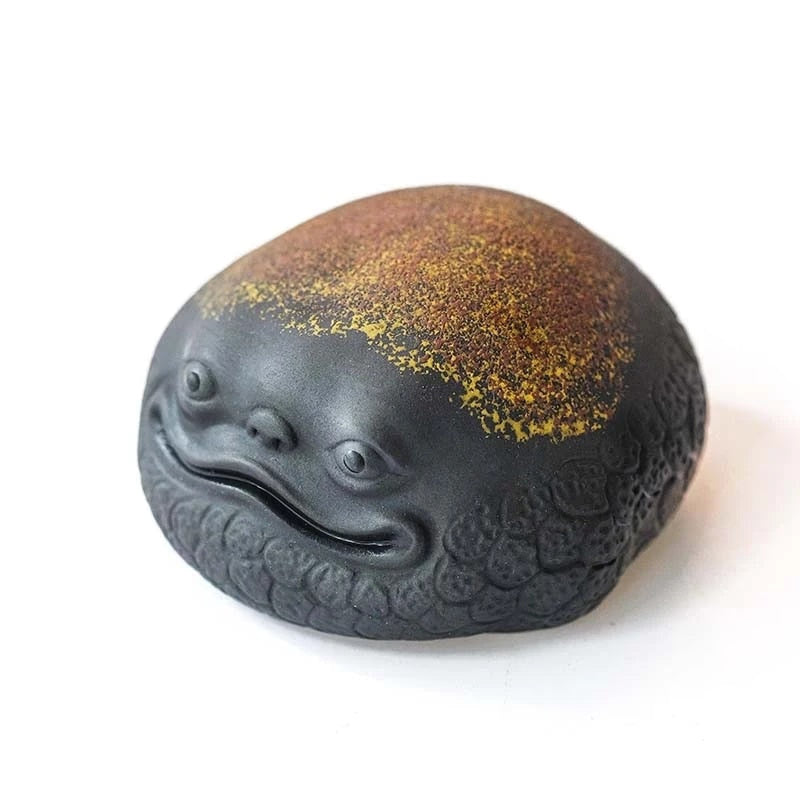 1Pcs Purple sand golden toad tea pet can raise lucky tea to play tea table accessories tea figurine teapets Purple Clay Zen acacuss