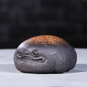 1Pcs Purple sand golden toad tea pet can raise lucky tea to play tea table accessories tea figurine teapets Purple Clay Zen acacuss