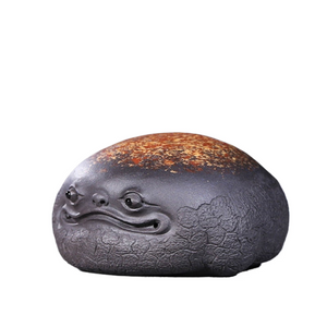 1Pcs Purple sand golden toad tea pet can raise lucky tea to play tea table accessories tea figurine teapets Purple Clay Zen acacuss