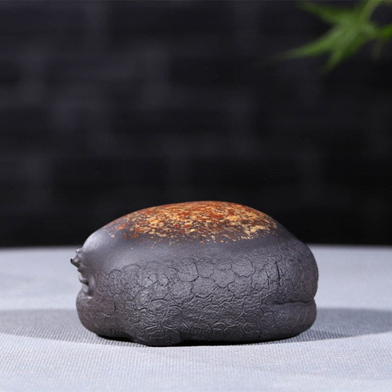 1Pcs Purple sand golden toad tea pet can raise lucky tea to play tea table accessories tea figurine teapets Purple Clay Zen acacuss