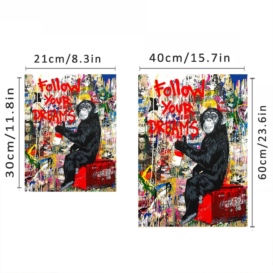 額装品⁄Follow Your Dreams⁄バンクシー⁄ポスター 額装済⁄30%OFF 額装