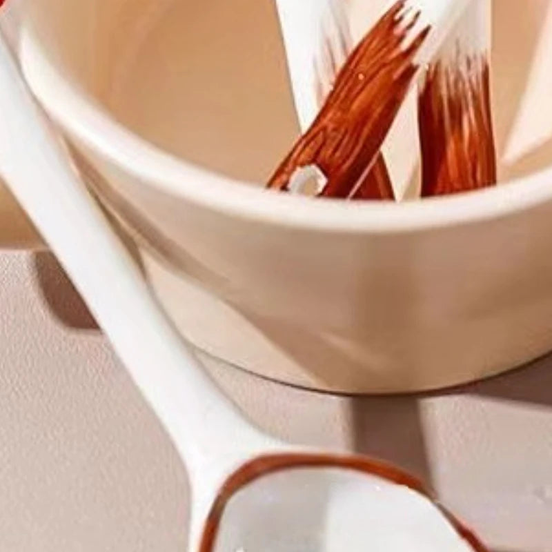 1pc Ceramic Spoon Rice Spoon Cartoon Cute Soup Spoon Household Tableware Long Handle Spoon acacuss