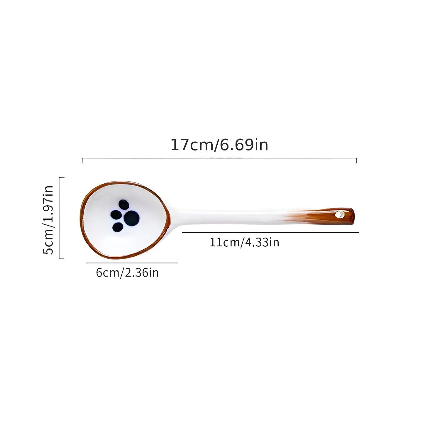 1pc Ceramic Spoon Rice Spoon Cartoon Cute Soup Spoon Household Tableware Long Handle Spoon acacuss