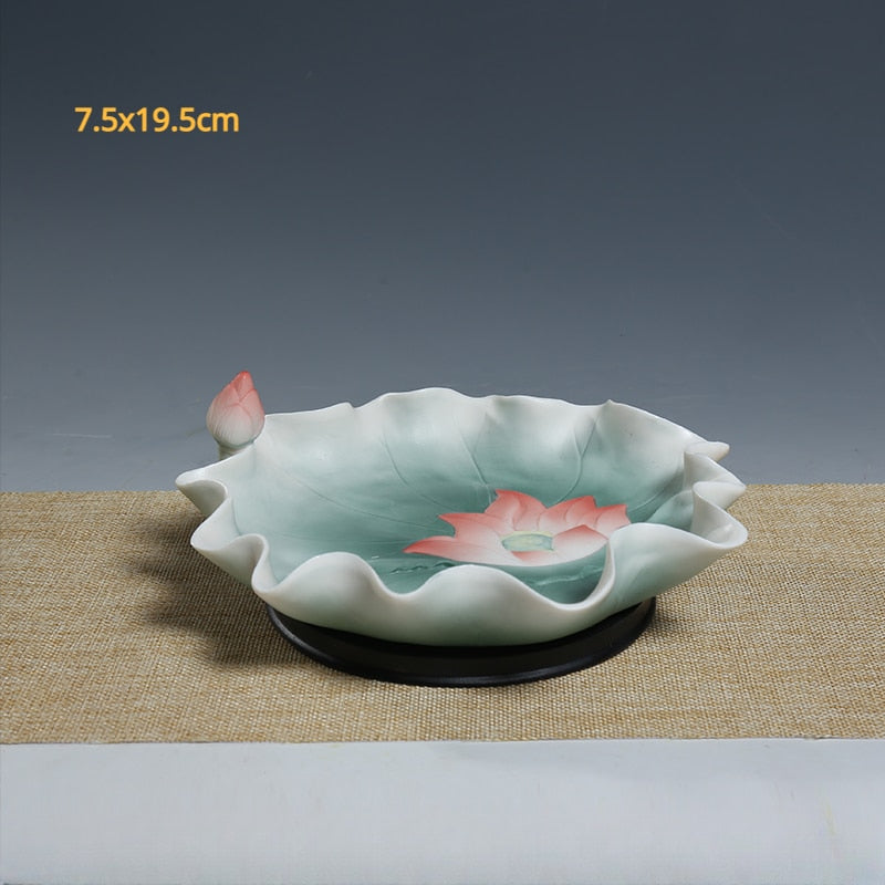 1pc Ceramic household Buddhist tools set for worshipping Buddha statues, Guanyin statues, household items Fruit tray, holy water acacuss