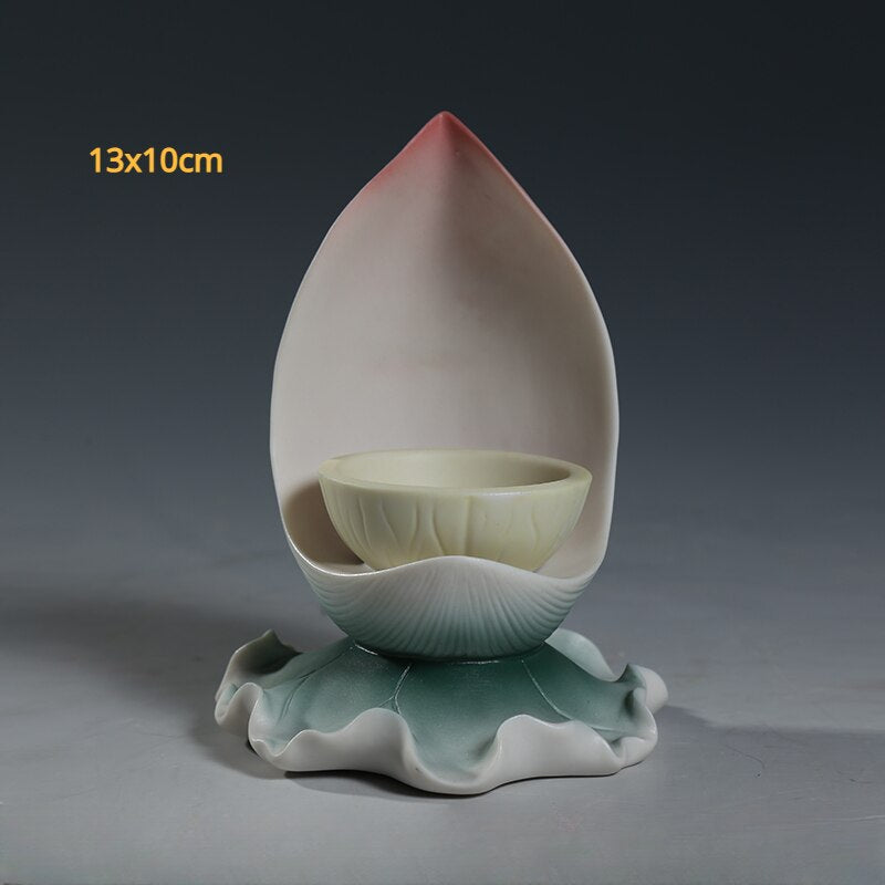 1pc Ceramic household Buddhist tools set for worshipping Buddha statues, Guanyin statues, household items Fruit tray, holy water acacuss