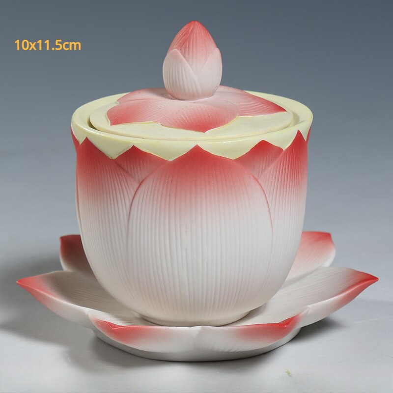 1pc Ceramic household Buddhist tools set for worshipping Buddha statues, Guanyin statues, household items Fruit tray, holy water acacuss