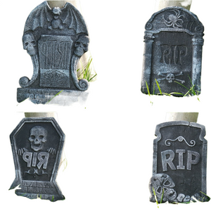 1pc Foam Skeleton Halloween Decorations for Home Grave Bat Party Supplies Halloween Accessories Horror House Props Rip Tombstone acacuss