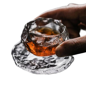 1pc Japanese Style Glass Cup Tasting Transparent/Frozen Tea Cups Kongfu Master Teacup White Wine Cup  water pipe glass acacuss