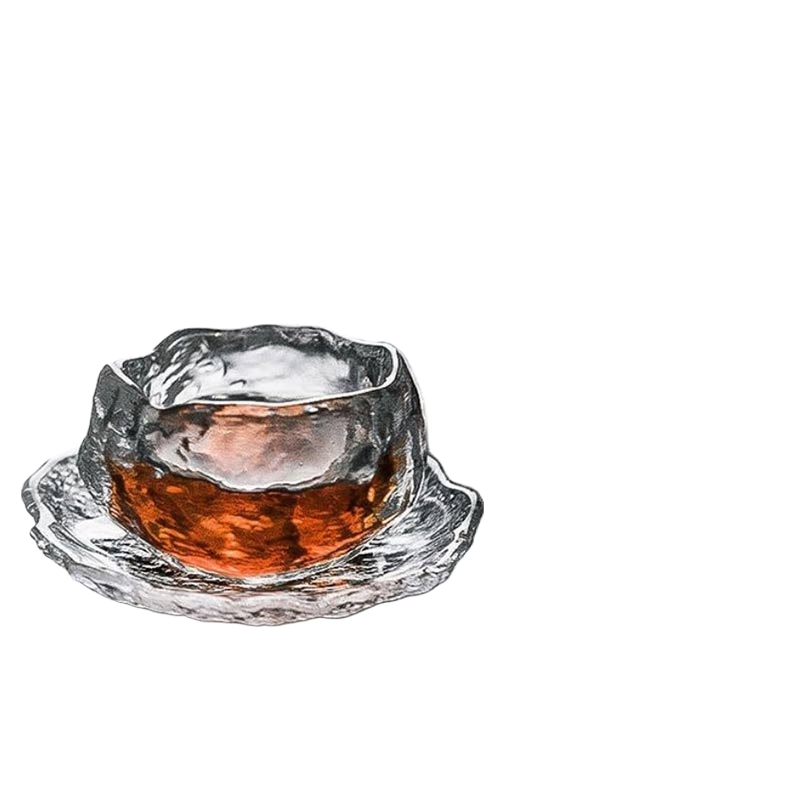 1pc Japanese Style Glass Cup Tasting Transparent/Frozen Tea Cups White Wine Cup Kongfu Master Teacup acacuss