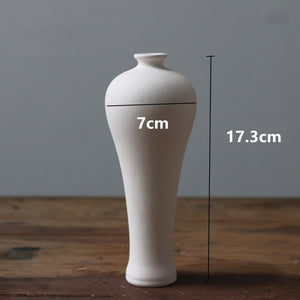1pc White Frosted Ceramic Vase Ornaments Home Decoration Ceramic Flower Vase Wedding Photography Props acacuss
