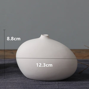 1pc White Frosted Ceramic Vase Ornaments Home Decoration Ceramic Flower Vase Wedding Photography Props acacuss