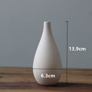 1pc White Frosted Ceramic Vase Ornaments Home Decoration Ceramic Flower Vase Wedding Photography Props acacuss