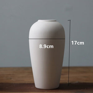 1pc White Frosted Ceramic Vase Ornaments Home Decoration Ceramic Flower Vase Wedding Photography Props acacuss