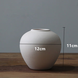 1pc White Frosted Ceramic Vase Ornaments Home Decoration Ceramic Flower Vase Wedding Photography Props acacuss