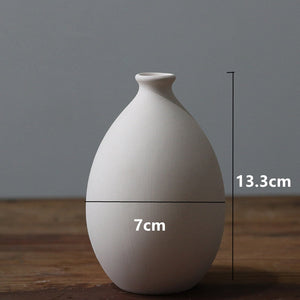 1pc White Frosted Ceramic Vase Ornaments Home Decoration Ceramic Flower Vase Wedding Photography Props acacuss