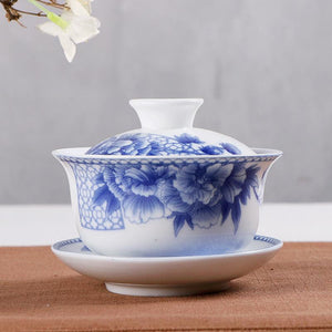 1pcs 150ml Ceramics Gaiwan Tea Tureen Chinese Style Porcelain Pot Set Travel Kettle Hand Painted Teacups Teaware Accessories acacuss