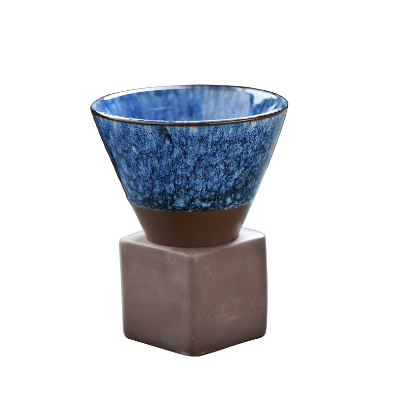 1pcs 200ml conical coffee cup stoneware creative vintage ceramic coffee cup ceramic cup water cup upgraded acacuss