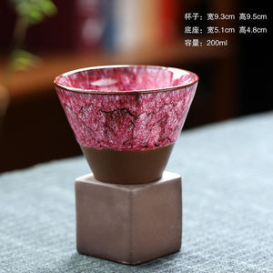 1pcs 200ml conical coffee cup stoneware creative vintage ceramic coffee cup ceramic cup water cup upgraded acacuss