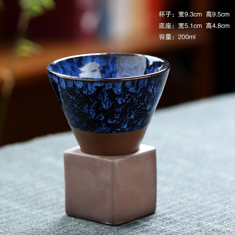 1pcs 200ml conical coffee cup stoneware creative vintage ceramic coffee cup ceramic cup water cup upgraded acacuss