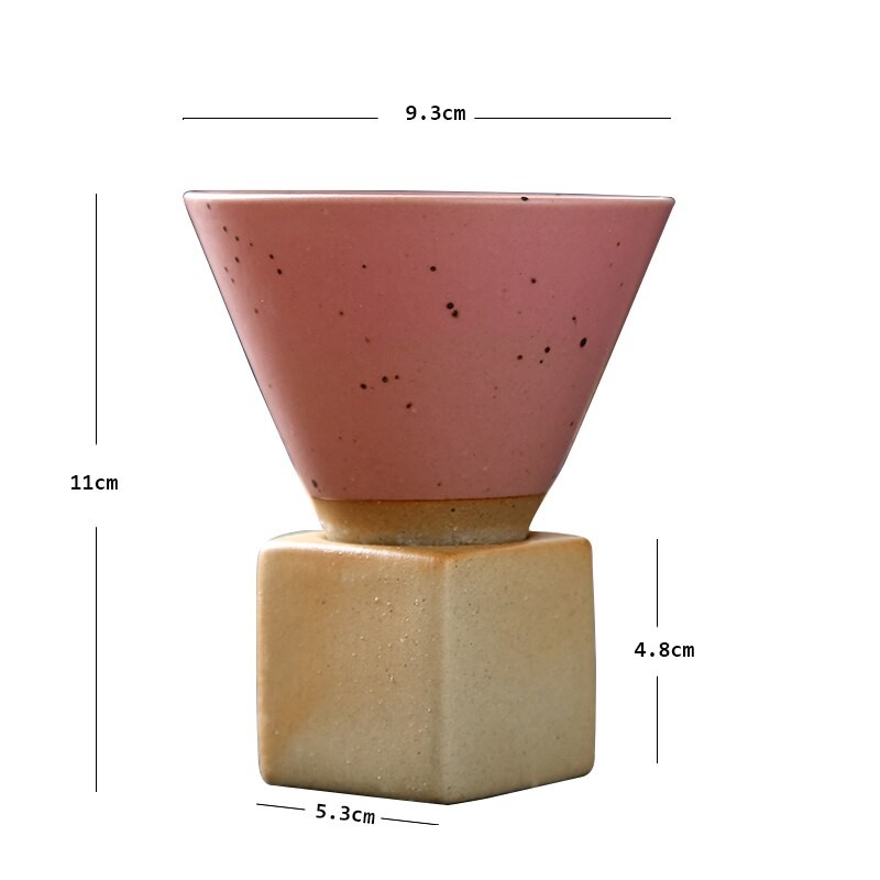 1pcs Creative Retro Ceramic Coffee Cup Rough Pottery Tea Cup Japanese Latte Pull Flower Porcelain Cup Household New Pottery Mug acacuss