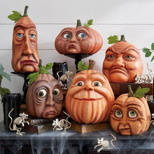 1pcs Halloween Pumpkin Outdoor Decoration Spooky Party Garden Field Funny Pumpkin Head Cute Atmosphere Home Decoration acacuss
