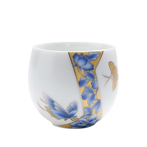 1pcs tea cups pu er tea tools kungfu tea cup gift drink tea tool ceramic White jade porcelain acacuss