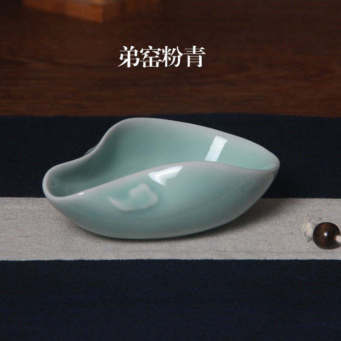 1piece Ceramic Tea Holder Spoon Spare Accessories Business High-Quality Porcelain Gift Tableware acacuss