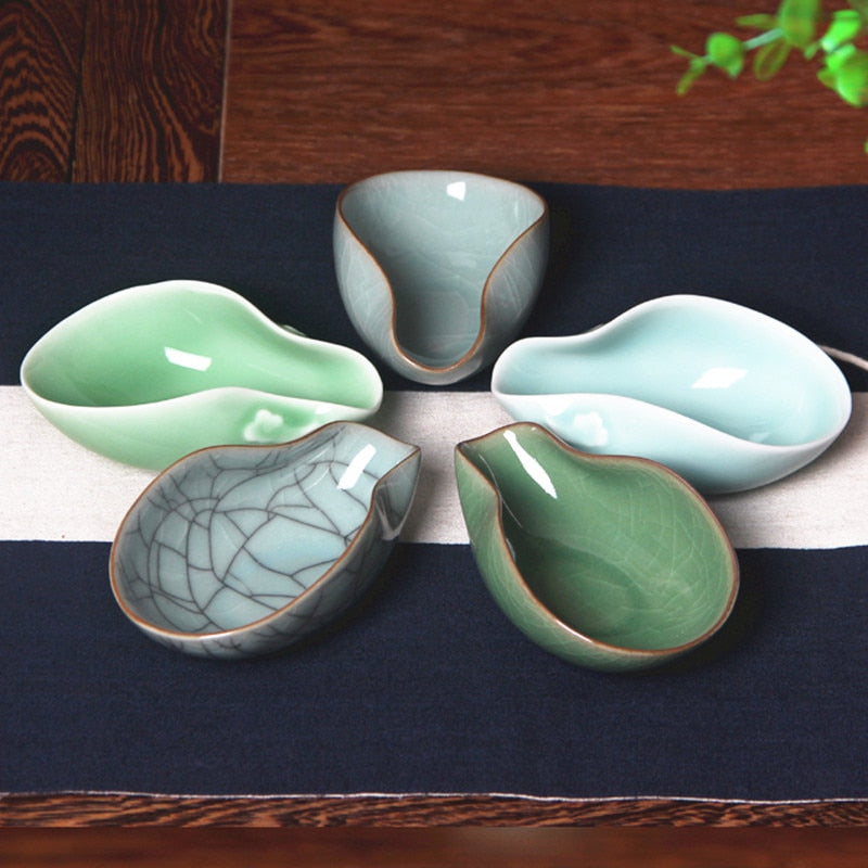1piece Ceramic Tea Holder Spoon Spare Accessories Business High-Quality Porcelain Gift Tableware acacuss
