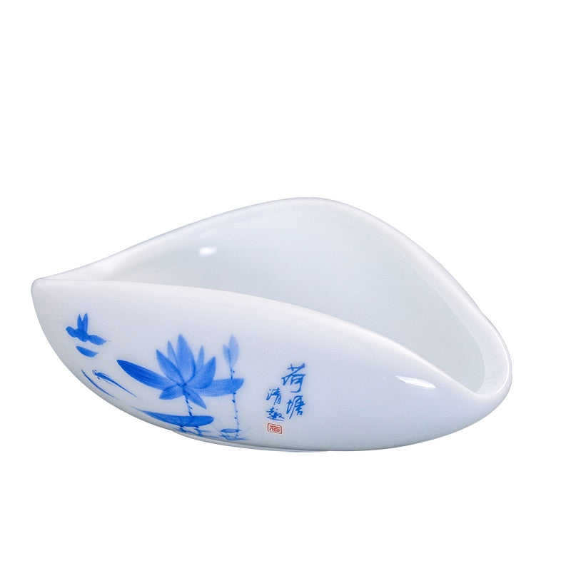 1piece Ceramic Tea Holder Spoon Spare Accessories Business High-Quality Porcelain Gift Tableware acacuss
