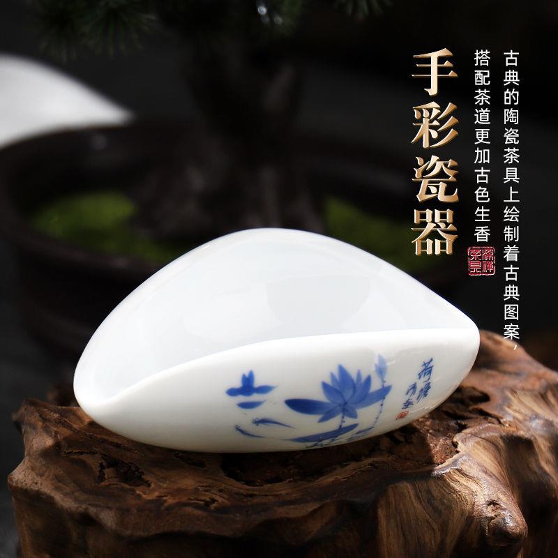 1piece Ceramic Tea Holder Spoon Spare Accessories Business High-Quality Porcelain Gift Tableware acacuss