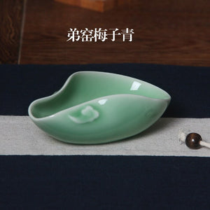 1piece Ceramic Tea Holder Spoon Spare Accessories Business High-Quality Porcelain Gift Tableware acacuss