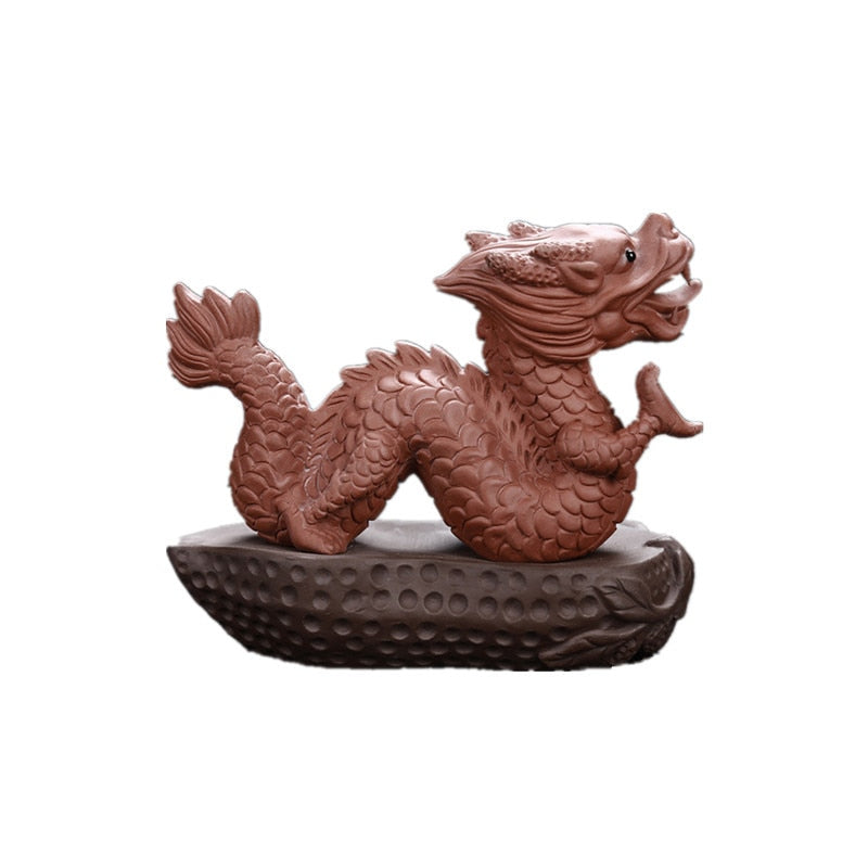 1piece Mascot of Lotus Seat Tea Pet Accessories Purple Clay Home Decoration Gift Luck Home Furnishing Articles acacuss