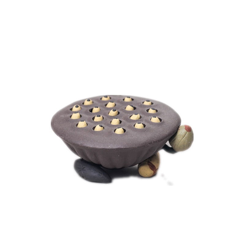 1piece Mascot of Lotus Seat Tea Pet Accessories Purple Clay Home Decoration Gift Luck Home Furnishing Articles acacuss