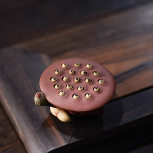 1piece Mascot of Lotus Seat Tea Pet Accessories Purple Clay Home Decoration Gift Luck Home Furnishing Articles acacuss