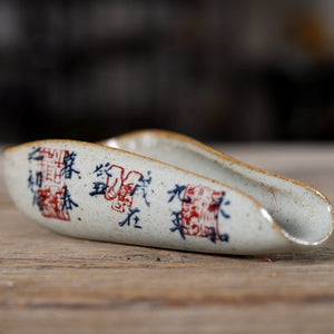 1piece Pottery Tea Holder Spoon Hand PaintedSpare Accessories Business High-Quality Porcelain Gift Tableware acacuss