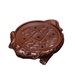 1piece Purple Clay Tea Trays pet Mascot China Business Gifts Home Decoration Wedding Gift acacuss