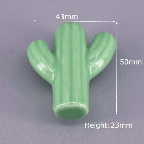 1x Green color series Ceramic Knobs  Dresser Drawer Cabinet Handle Pulls / CuteKitchen Cupboard Knob Furniture Hardware acacuss