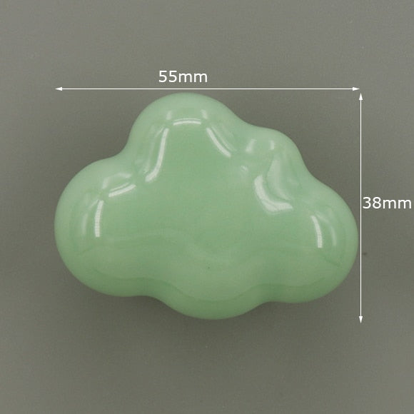 1x Green color series Ceramic Knobs  Dresser Drawer Cabinet Handle Pulls / CuteKitchen Cupboard Knob Furniture Hardware acacuss
