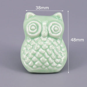 1x Green color series Ceramic Knobs  Dresser Drawer Cabinet Handle Pulls / CuteKitchen Cupboard Knob Furniture Hardware acacuss