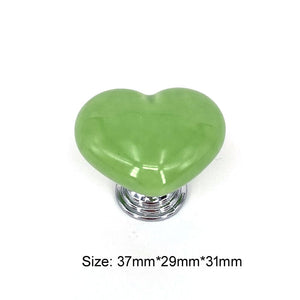 1x Green color series Ceramic Knobs  Dresser Drawer Cabinet Handle Pulls / CuteKitchen Cupboard Knob Furniture Hardware acacuss