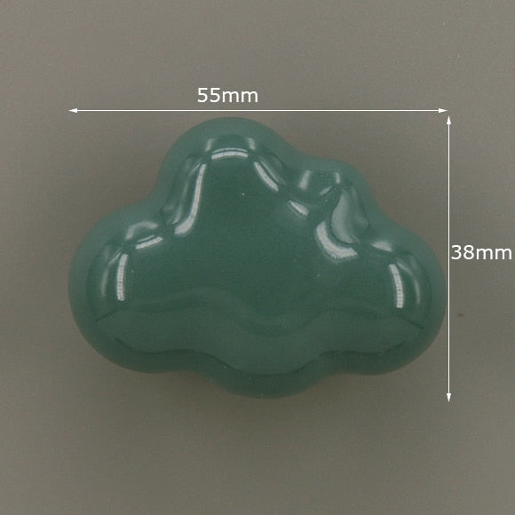 1x Green color series Ceramic Knobs  Dresser Drawer Cabinet Handle Pulls / CuteKitchen Cupboard Knob Furniture Hardware acacuss