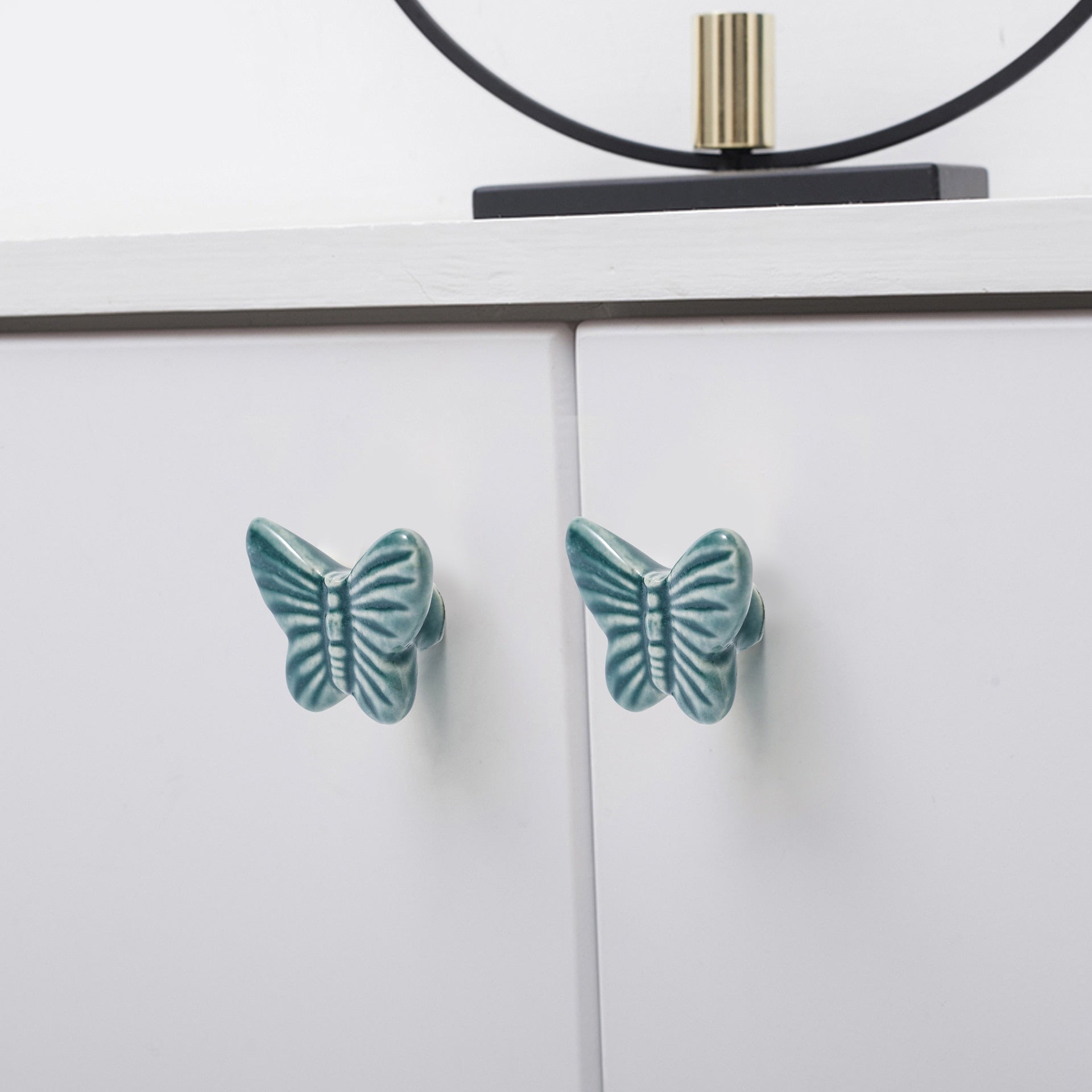 1x Green color series Ceramic Knobs Dresser Drawer Cabinet Handle Pull –  acacuss