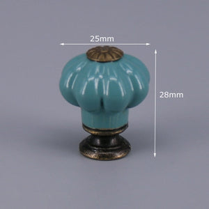 1x Special color Ceramic Wardrobe Drawer Pull Handle Furniture Knob Hardware Europe Cabinet Cupboard Handles Drawer Pull acacuss