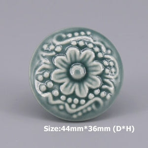 1x Special color Ceramic Wardrobe Drawer Pull Handle Furniture Knob Hardware Europe Cabinet Cupboard Handles Drawer Pull acacuss