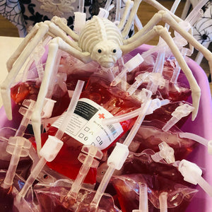 2/4Pcs Clear Halloween Blood Bags 400ml PVC Food Grade Drink Bag Halloween Party Decor Horror Props Cosplay Vampire Blood Pouch acacuss