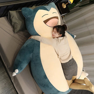 200/150cm Giant Snorlax Plush Pokemon Plush Toys Kawaii Soft Snorlax Leather Shell Plushie NO Filling Pillow Gifts for Children acacuss